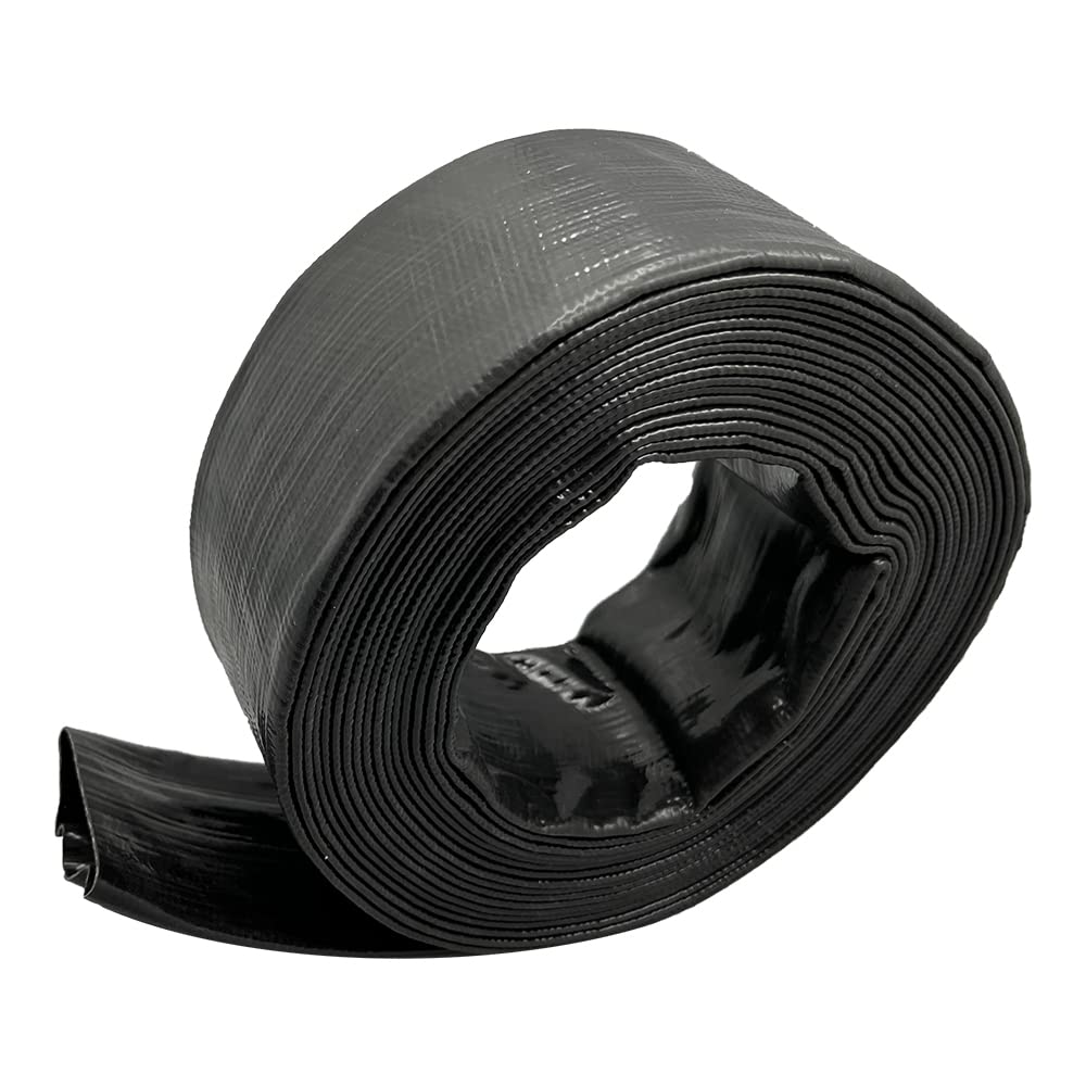 Primal Accessories Commercial Grade Backwash Hose 1.5 inch x 25 feet, 3 Bar / 43.5 psi - Black