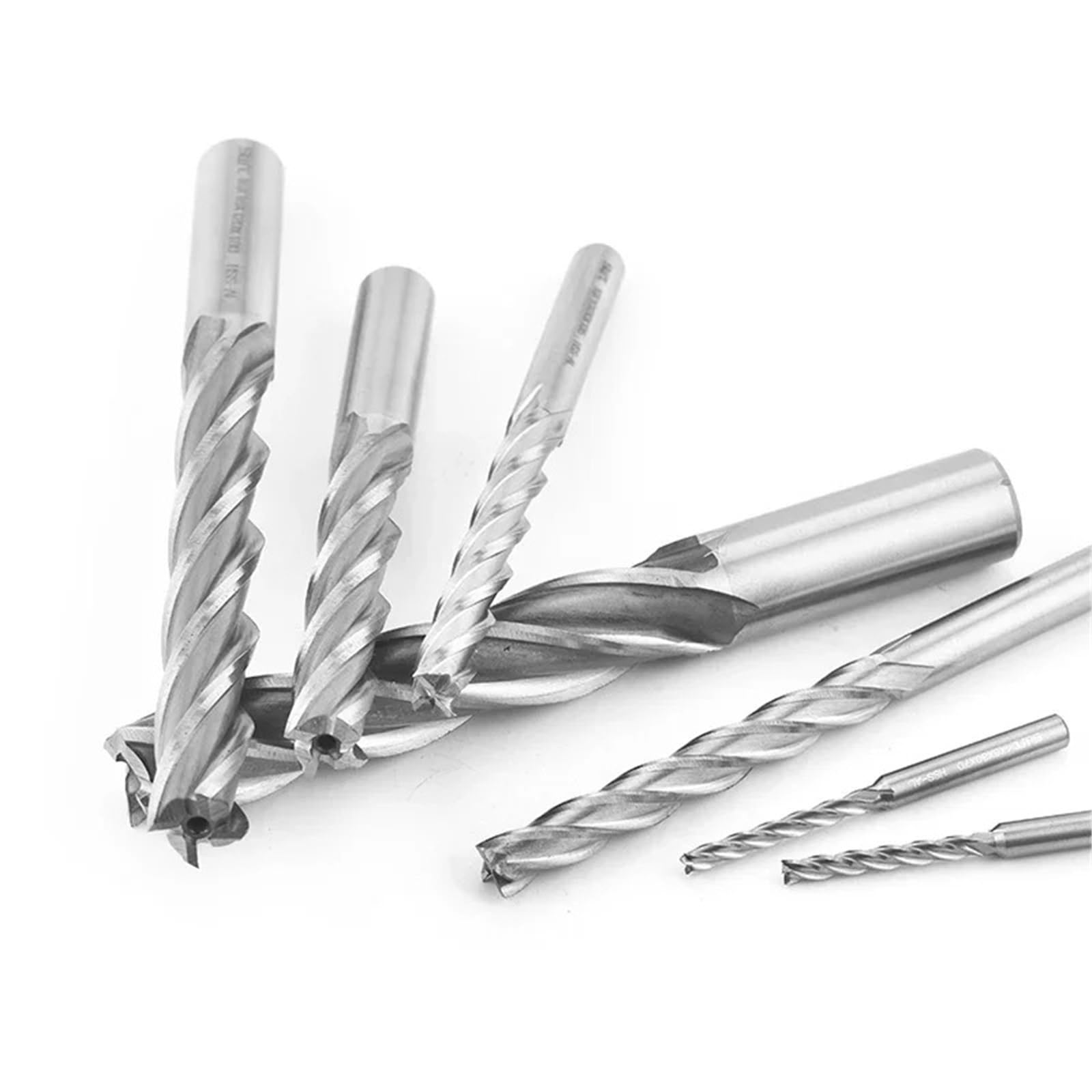 Fresas para metal Fresas de extremo de alta precisión D1-25mm 2 3 4 flautas cortador de Metal dientes de cobalto herramienta de fresado de aluminio | 10X10X100X160