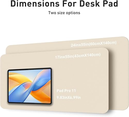 Miniatura 169 de Aothia Tapete protector de escritorio, alfombrilla para mouse, antideslizante, impermeable, de piel sintética, secante de escritorio, para Verde