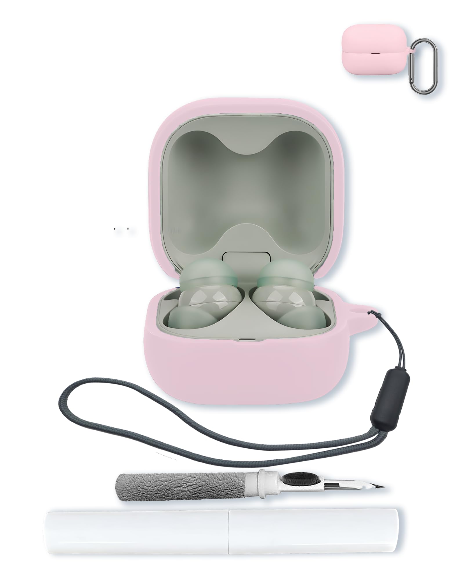 【即日発送】SONY LinkBuds Fit ＋専用ケースカバー（ピンク） Amazon.com: Case for Sony LinkBuds Fit Truly Wireless Noise