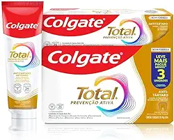 Creme Dental Colgate Total Anti Tártaro 3 unidades 90g