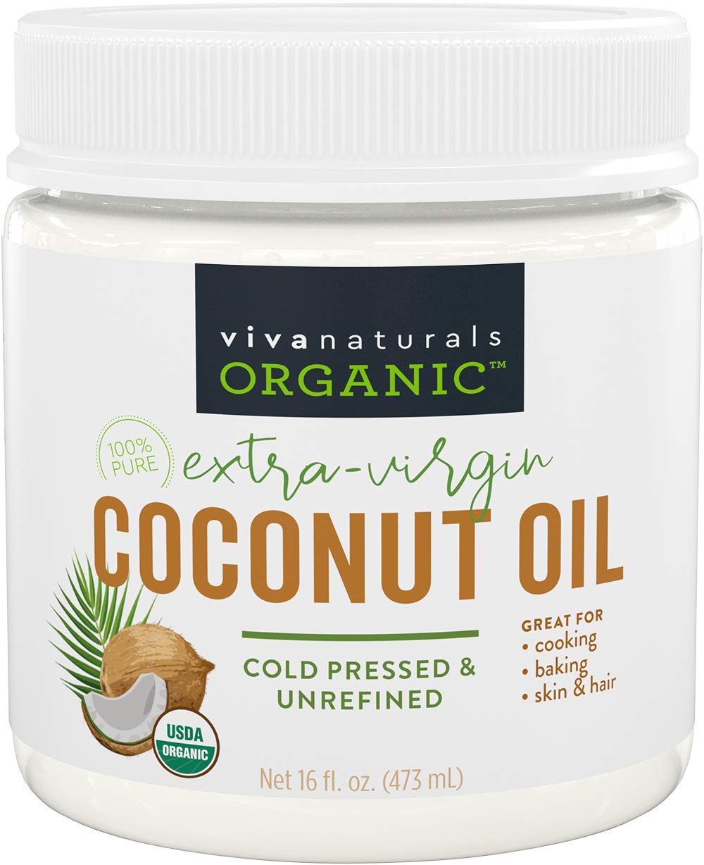 Organic Coconut Oil Unrefined, ColdPressed Extra Virgin Coconut Oil