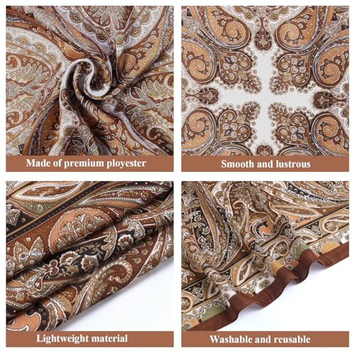 1 Pcs 27.5 Inches Satin Head Scarf Silk Like Hair Scarf Stain Bandana Hair Wrap Neck Scarf for Women4