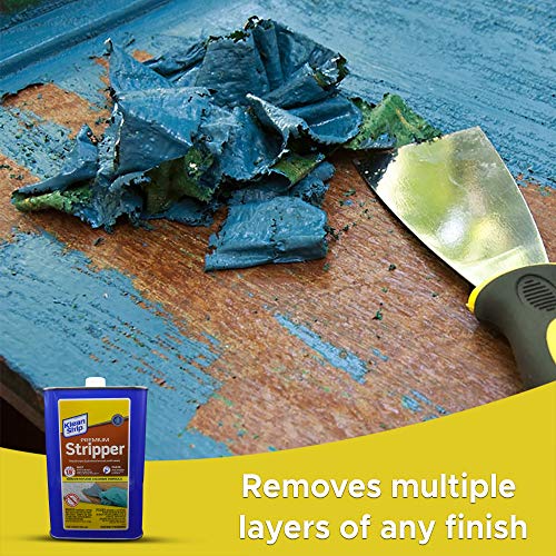 Klean Strip Premium Stripper Non-Methylene Chloride Formula Fast-Acting Liquid Works 15-mins Removes Multiple Layers of Latex and Oil-Based Paint Now Comes with Putty Knife by Centaurus AZ 1 Quart