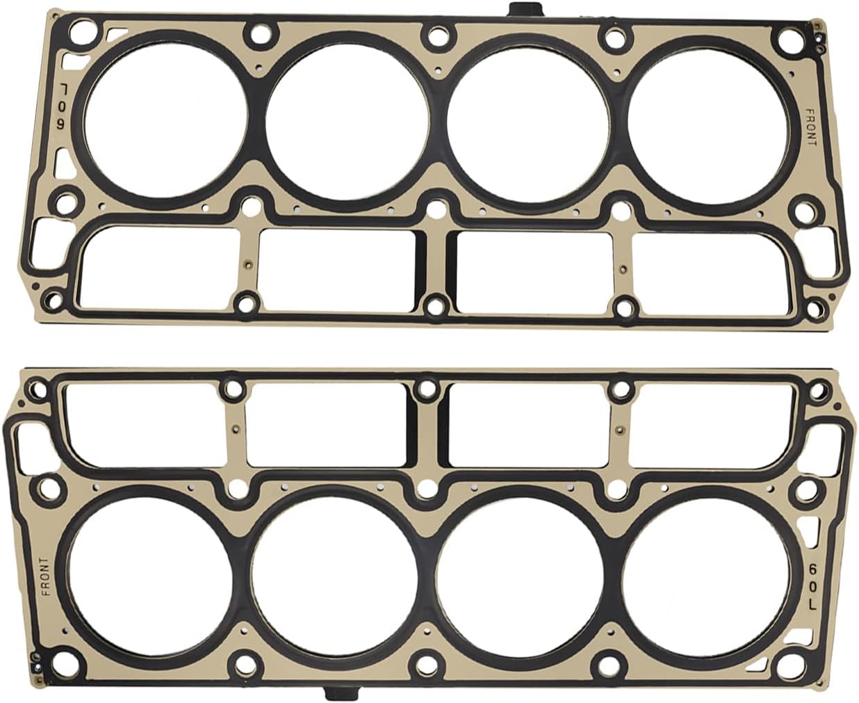 12589226 12498544 MLS Cylinder Multi Layer Head Gasket 2PCS for LS1 LS6 V8 4.8L 5.3L 5.7L LS Engine Head Gasket Kit, for Chevrolet for Buick for GMC for Pontiac for Hummer for Cadillac for Saab