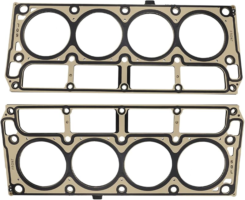 Junta do cabeçote MLS ChawYI em aço inoxidável para motores GM 6.0L LS2, L76 e aplicações compatíveis – 2 unidades