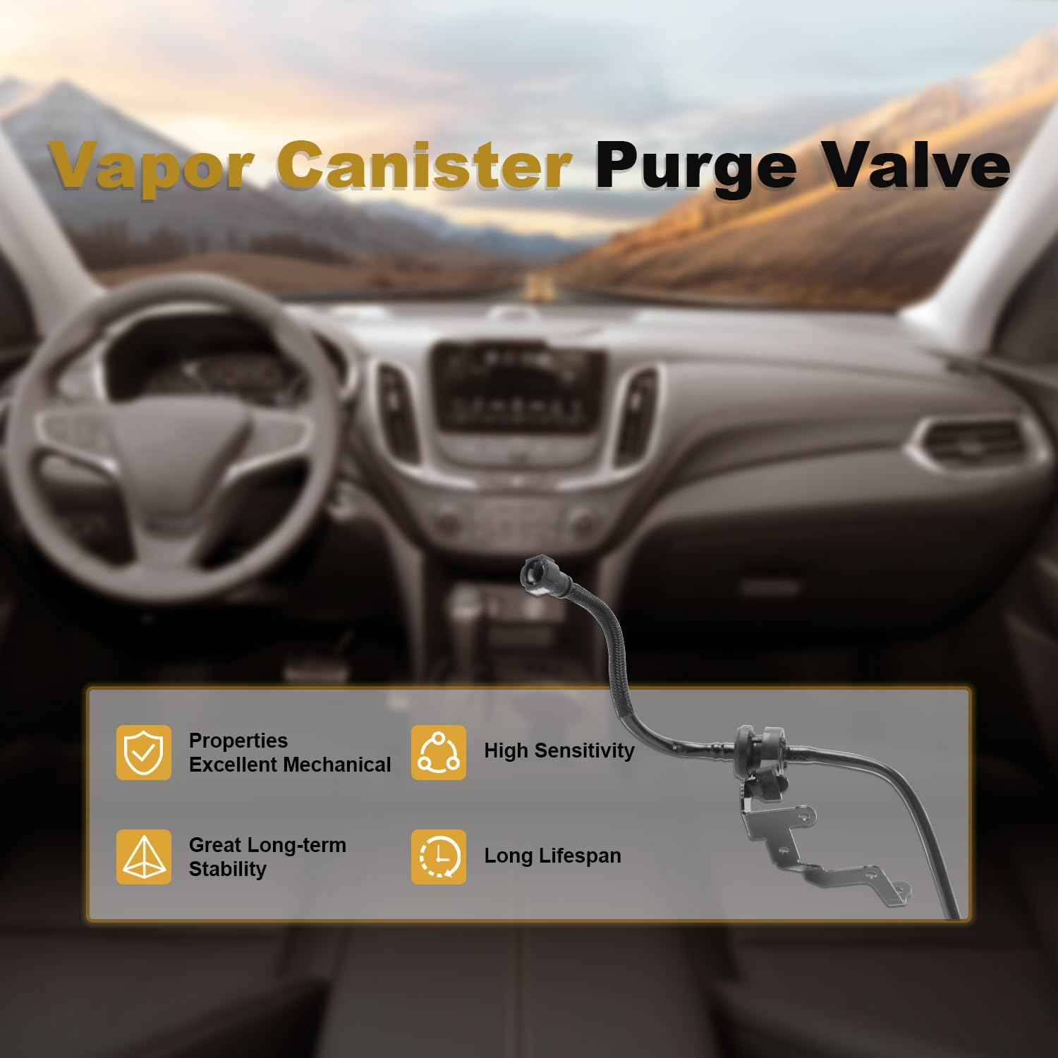 911-777 Vapor Canister Purge Valve Compatible with Focus 2.0L excluding Turbo 2012-2018, Replaces# BV619D289HA BV6Z9D289A BV6Z9D289B