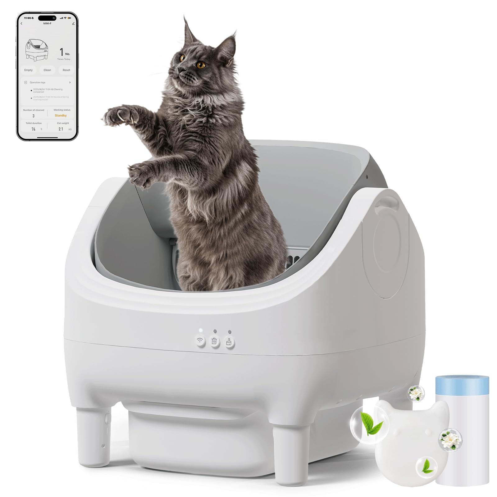 jummico litière chat autonettoyante