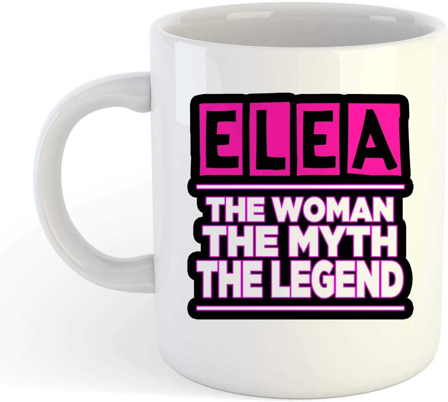 Elea - The Woman, The Myth, The Legend Mug - Name Personalised Funky Gift