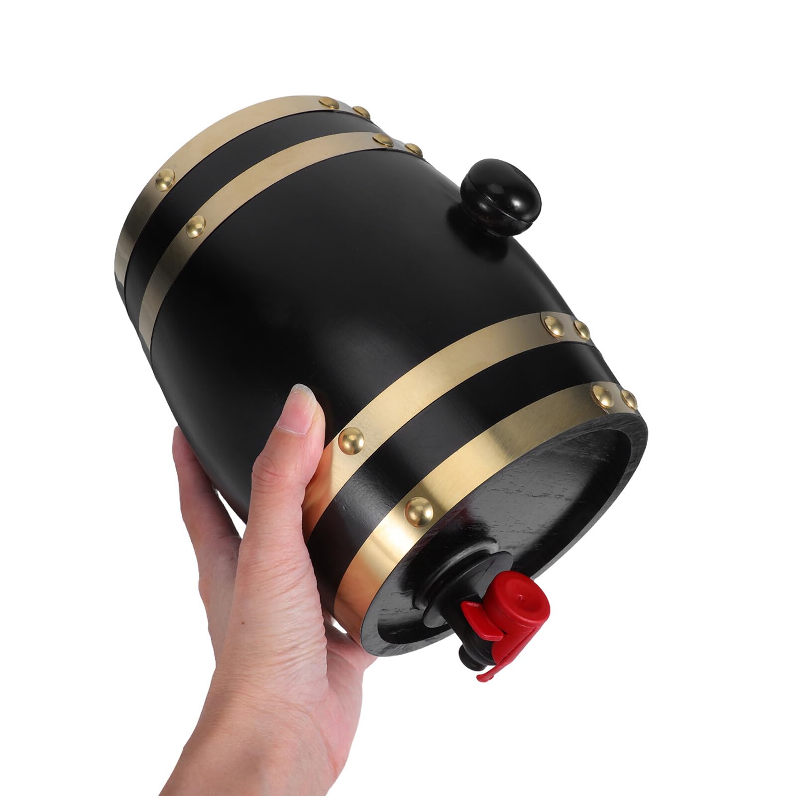 Cabilock Barril de Whisky de Roble Barril de Madera para Vino y Cerveza Dispensador con Grifo para Fiestas y Uso Doméstico