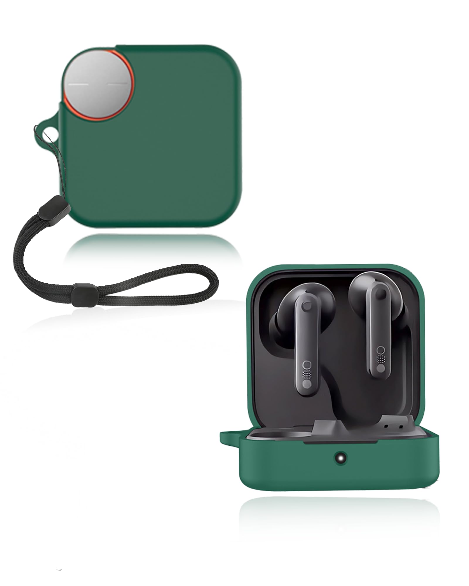 Coque silicone pour CMF by Nothing Buds 2 avec cordon vert protecteur - 8