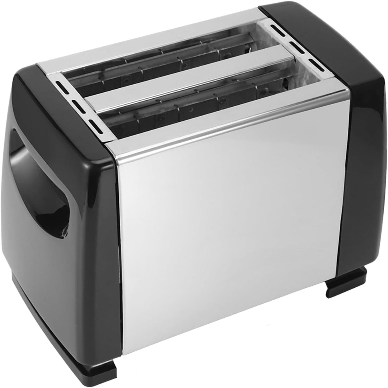 2 Slice Extra Wide Slot Toaster, Stainless Steel Toaster Machine with 6 Toast Settings, Removable Crumb Tray and Compact Design Perfect for Toasting Bread, Bagels, Waffles and Puff Pastry