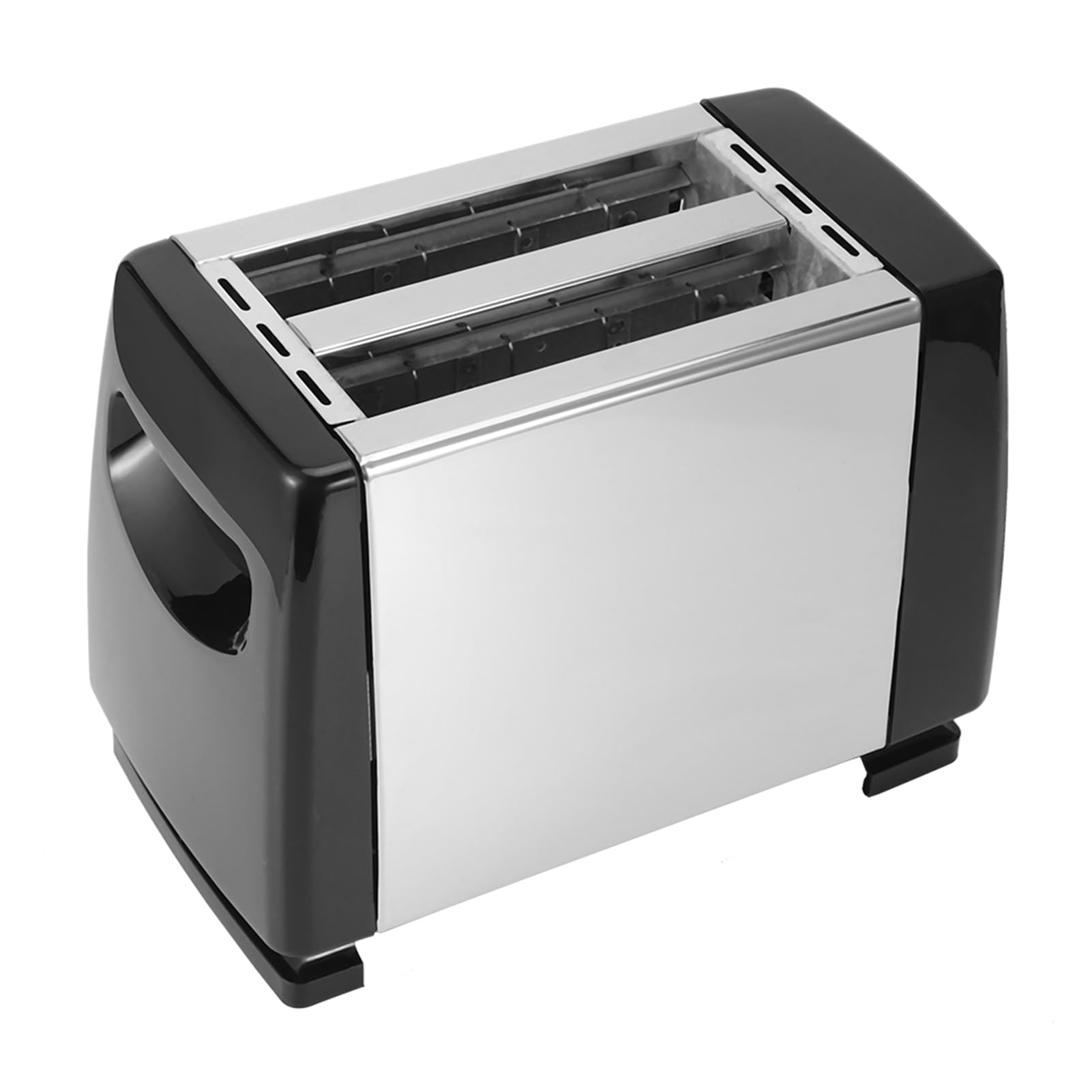 2 Slice Extra Wide Slot Toaster, Stainless Steel Toaster Machine with 6 Toast Settings, Removable Crumb Tray and Compact Design Perfect for Toasting Bread, Bagels, Waffles and Puff Pastry
