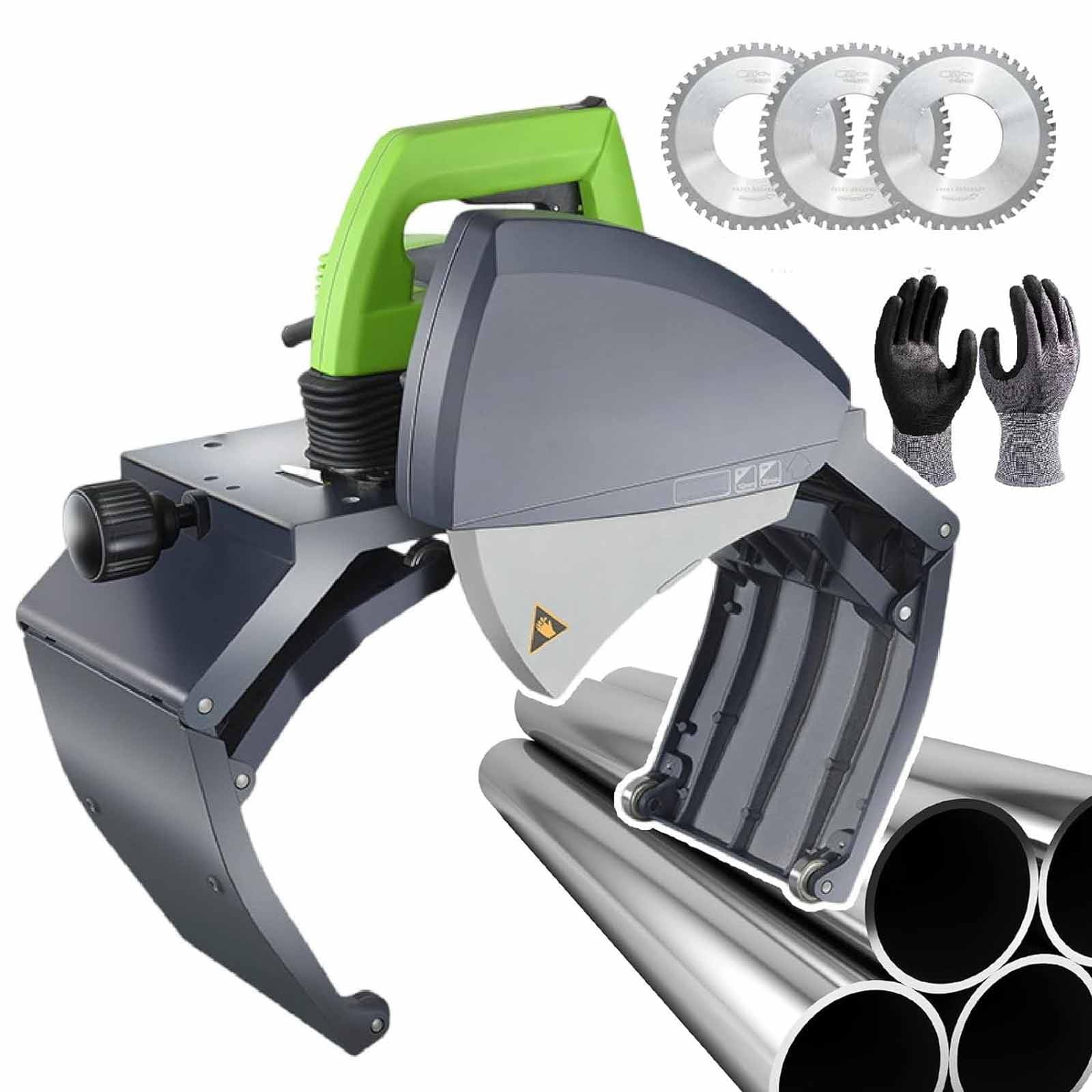 Automatyczna elektryczna przecinarka do rur 15-400 mm | Cięcie na zimno rur ze stali nierdzewnej, miedzi, PVC i tworzyw sztucznych | Profesjonalne narzędzie hydrauliczne bez zadziorów,ZD220