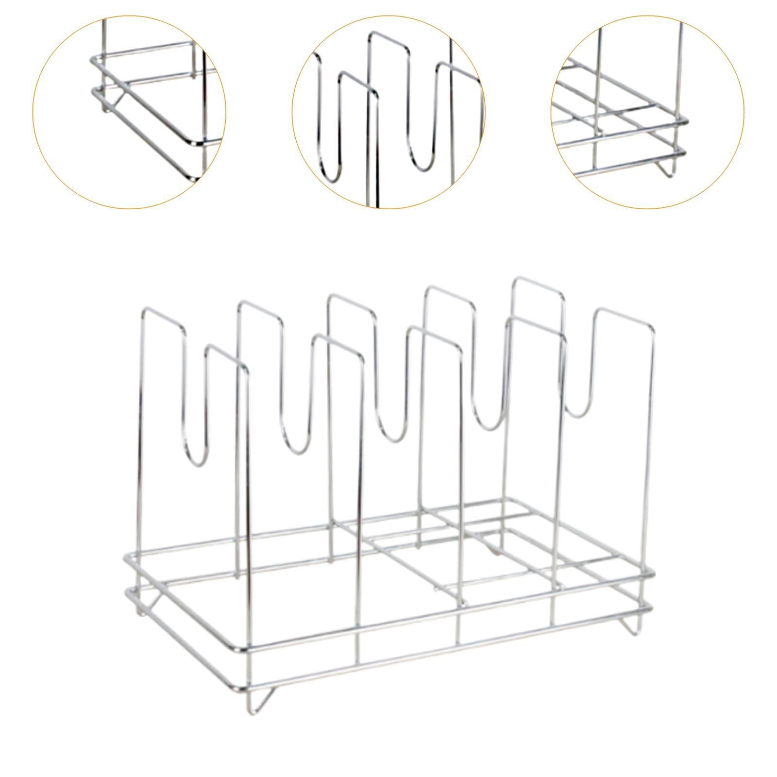 Pizza Rack Grille de Refroidissement Plateau Support INOX Porte-Plateau Rangement Ventilation Adapté Aux Cuisines Pâtisseries Restaurants, 4 Grille