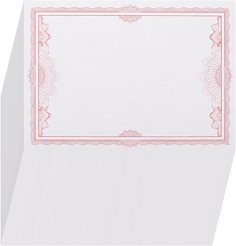 Operitacx 50 hojas de papel en blanco certificado y logro Diplomas grabables e imprimibles para premios y calidad de papel de reconocimiento