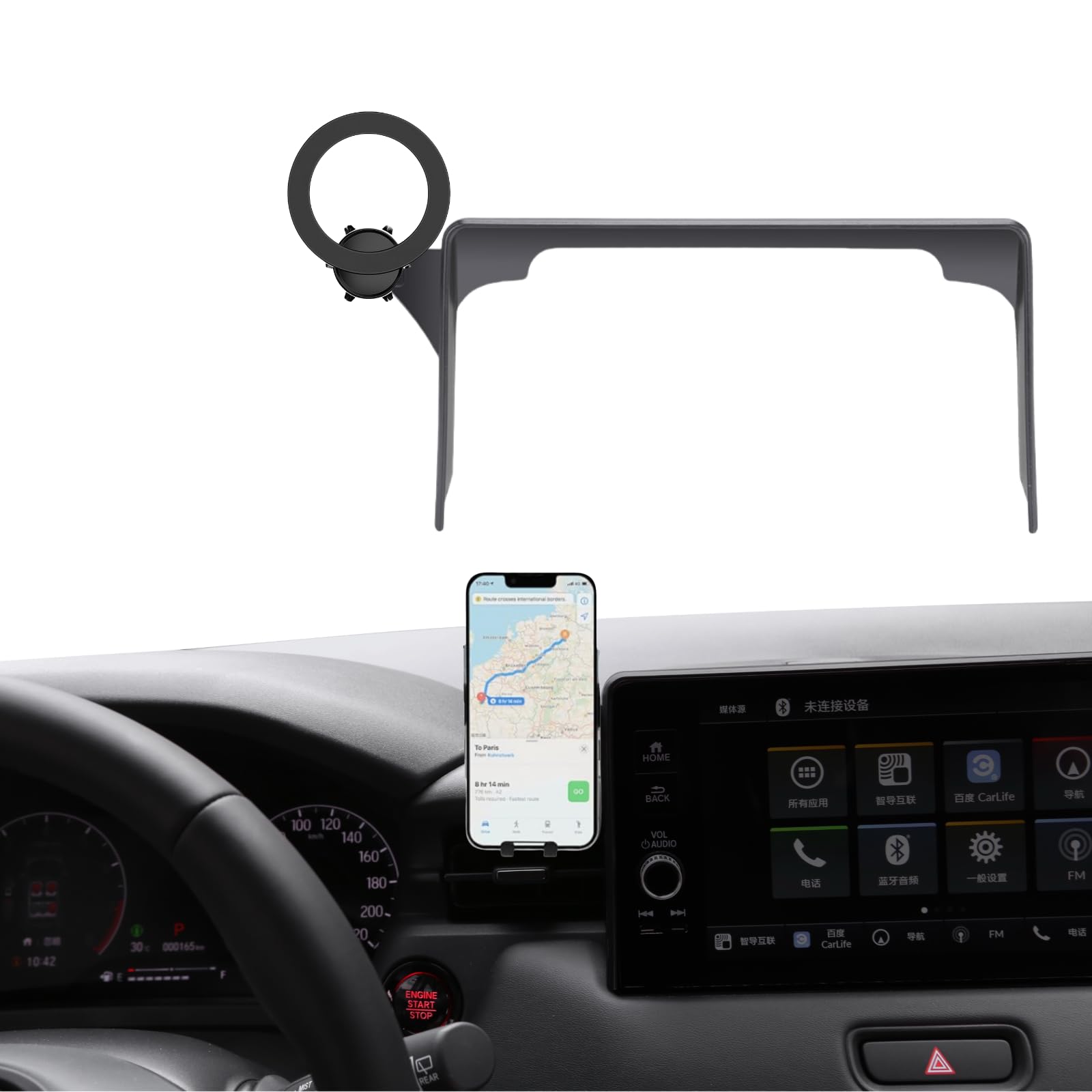 Sunsdrew Car Phone Holder For 2023-2025 2026 Honda CR-V Accessories,Adjustable GPS CR-V Phone Mount For 7/9-inch Screen,Hands-Free Ultra Stable CRV Air Vent Phone Stand