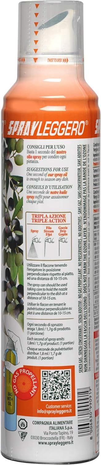 2 Confezioni di Curcuma Spray in Olio Extra Vergine di Oliva 200ml Puro al 100% ideale per condire Poke Bowls