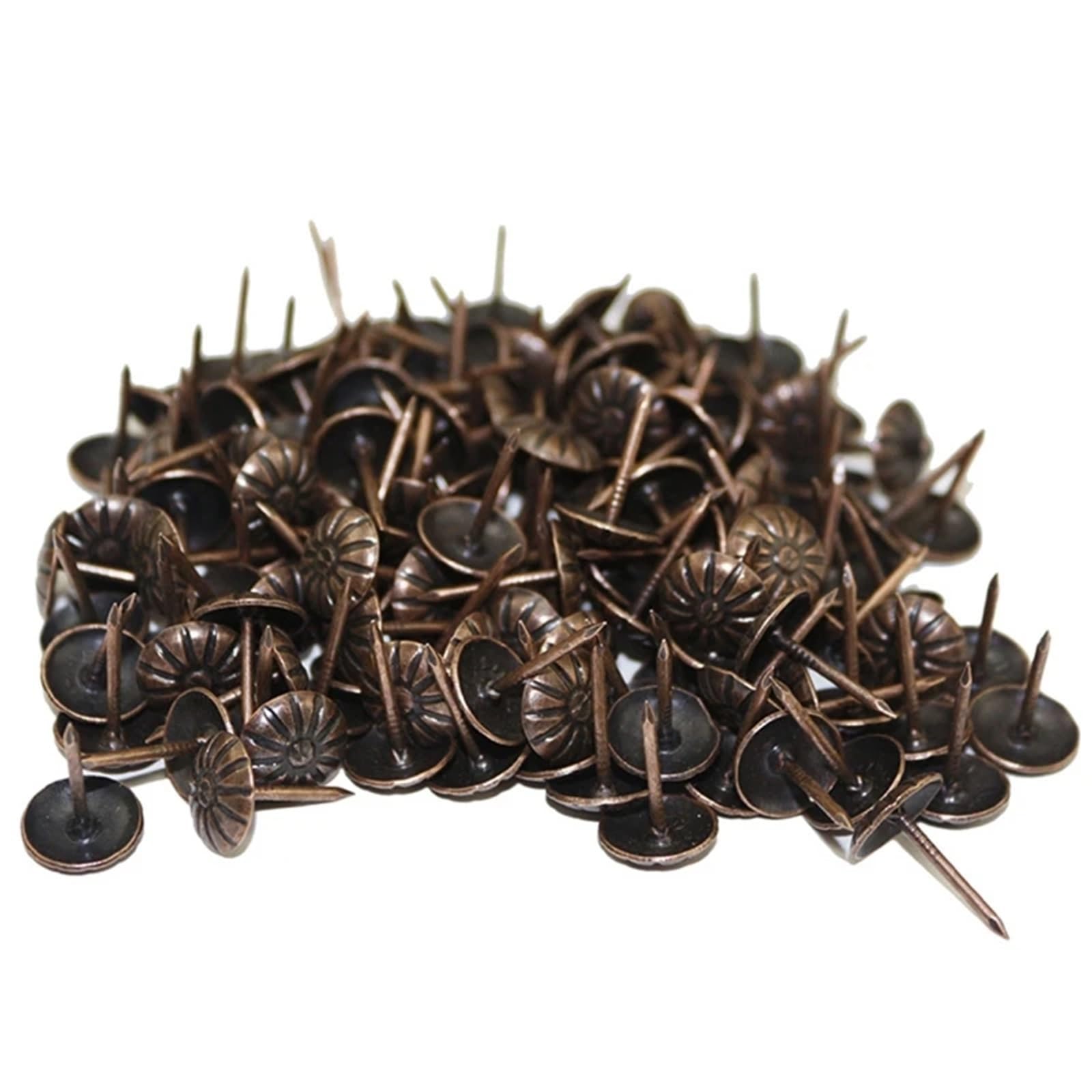 Yangshe Red Bronze 300 Pcs Antique Upholstery Nails Decorative Tacks For Furniture Jewelry Box