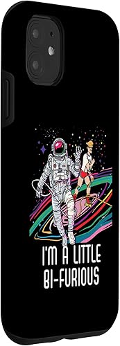 Miniatura 9 de iPhone 11 Pro Max I'm A Little Bi-Furious Bisexual Rainbow Bisexuality LGBTQ Case