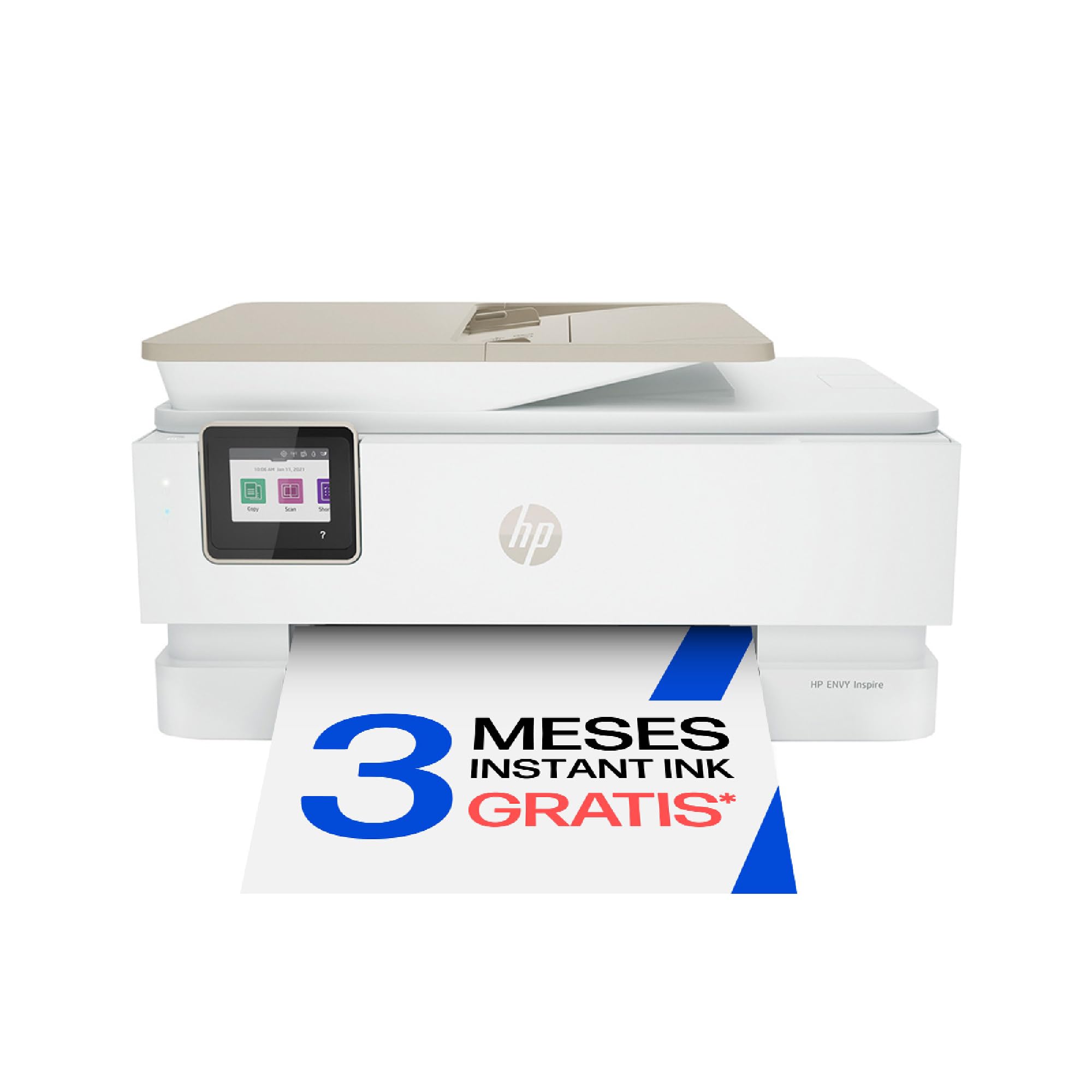 HP Envy Inspire 7920e 242Q0B, Impresora multifunción de inyección de Tinta A4 a Color, Conexión Wi-Fi, impresión a Doble Cara automática, 22 ppm, 3 Meses de impresión Instant Ink, Blanca