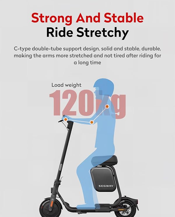 Electric Scooter Seat Accessories Compatible with Segway Ninebot F3/F3 Pro/ZT3/ZT3 Pro, Thickened Soft Cushion, Original Parts & Bag by Generic - Used condition - Image 2