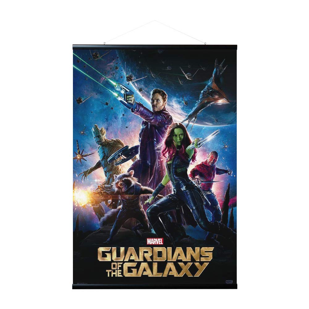 Grupo Erik Magnetic Wall Hanger + Poster Marvel Guardians Of The Galaxy- 36 x 24 inches / 91.5 x 61 cm - Shipped Rolled Up - Cool Posters, Art Poster, Wall Posters & Prints