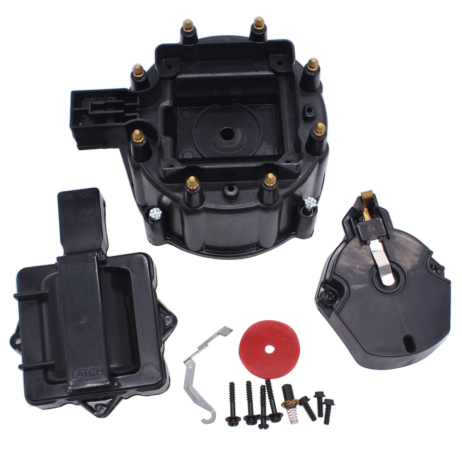 GSKMOTOR Performance Red Male HEI Distributor Cap & Rotor