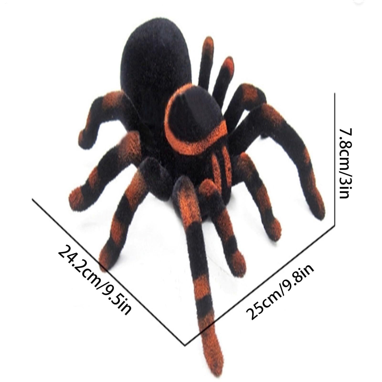Juguete teledirigido de araña, araña RC | Juguete espeluznante | modelo de araña | Juguete de control remoto, broma, juguete parodisíaco de Halloween para niñas