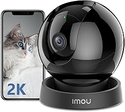 Imou 2K Indoor 360° Security Camera - Baby Monitor, AI Sound & Motion Detection, Siren Spotlight, Color Night Vision, 2-Way Audio, Privacy Mode, Works with Alexa