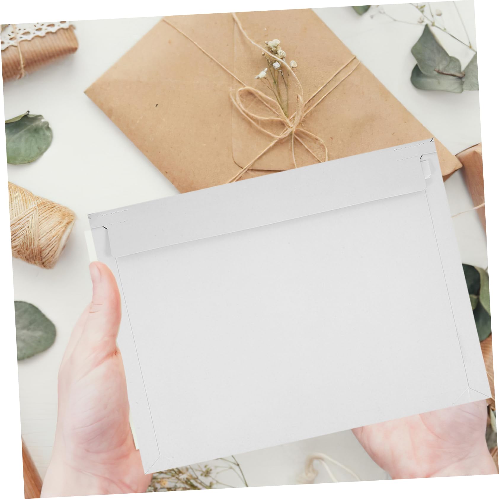 UKCOCO 30pezzi Busta Porta Documenti Rigida in Cartone Platto Autosigillante Per Spedire Foto Biglietti e Oggetti Piccoli Per Inviti Matrimonio e Occasioni Speciali