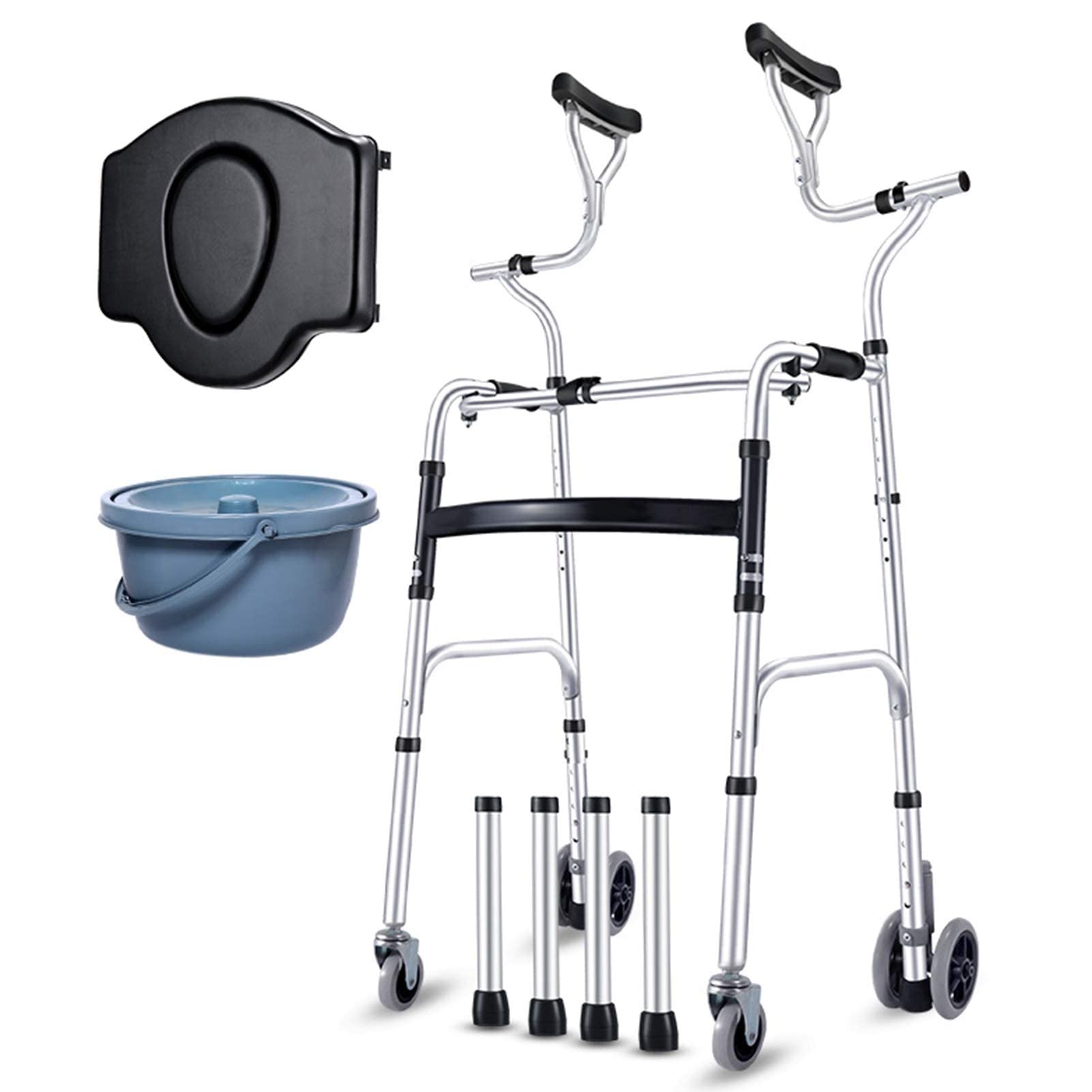 Buy Seniors Standard Walkers with Wheels, Elderly Rollator Walker with