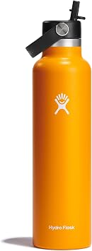 Hydro Flask 24 oz Standard Mouth Water Bottle with Flex Cap or Flex Straw,Starfish