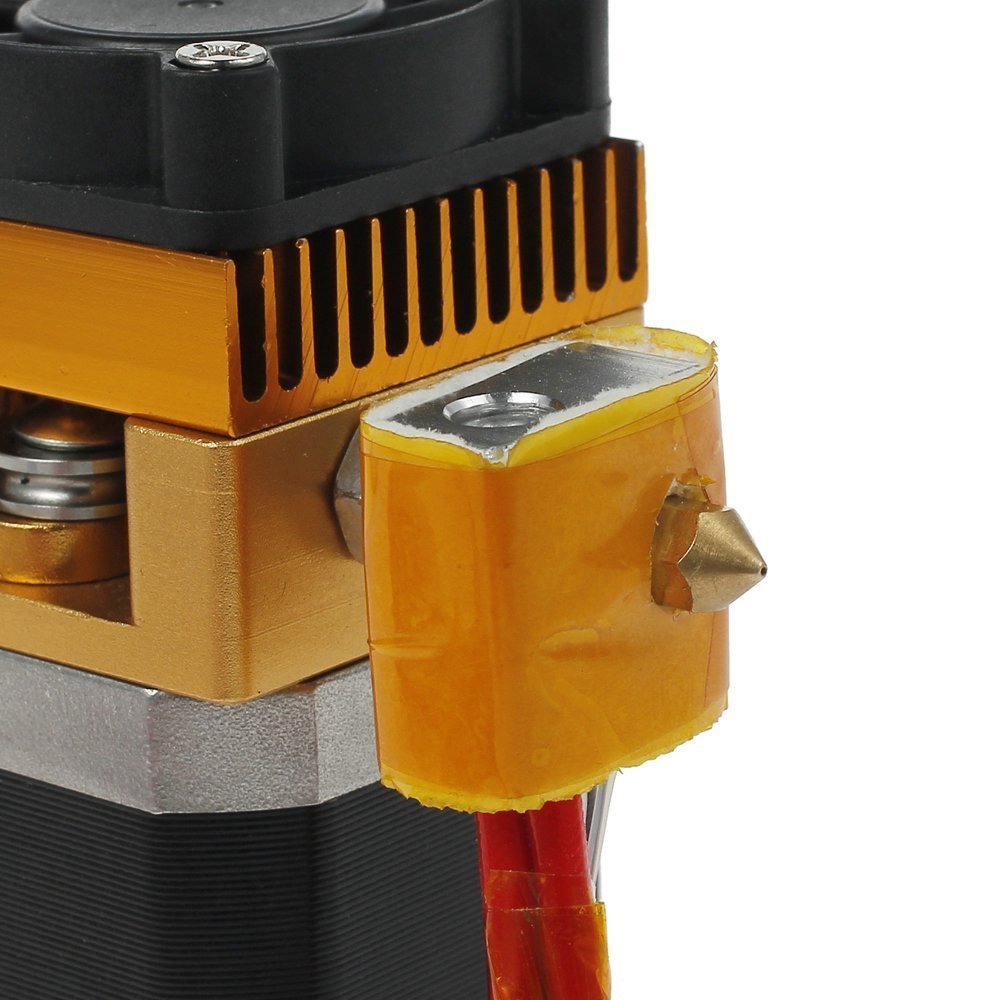 DollaTek Impresora 3D MK8 Extrusora hotend 0.4mm Boquilla Última actualización Cabeza de impresión 1.75mm Filamento para impresora 3D Reprap Mendel MakerBot & Rework