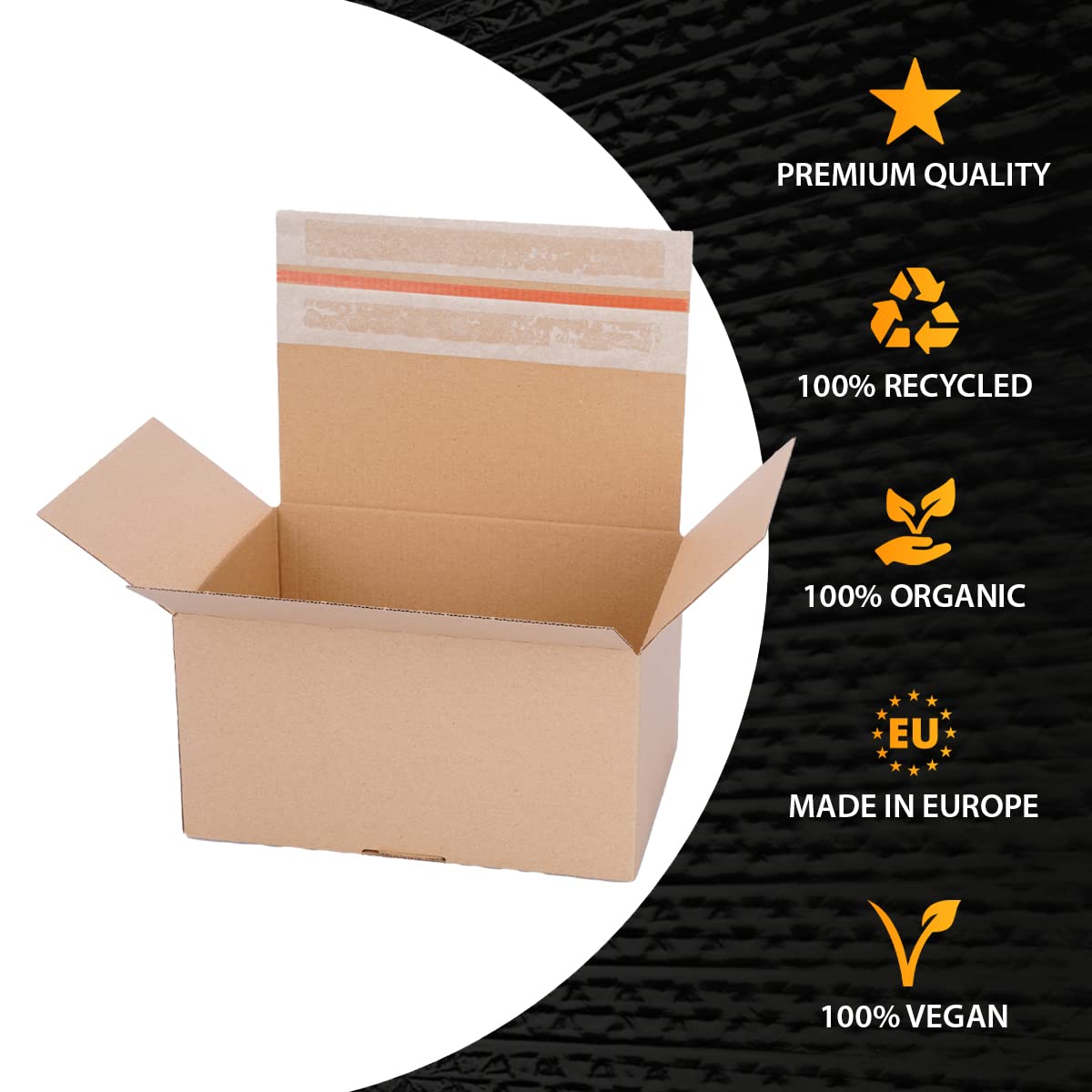 verpacking cartón automático 213 x 153 x 109 mm VP 30 marrón [tamaño y cantidad a elegir] cartones de envío con tapa autoadhesiva 120 unidades