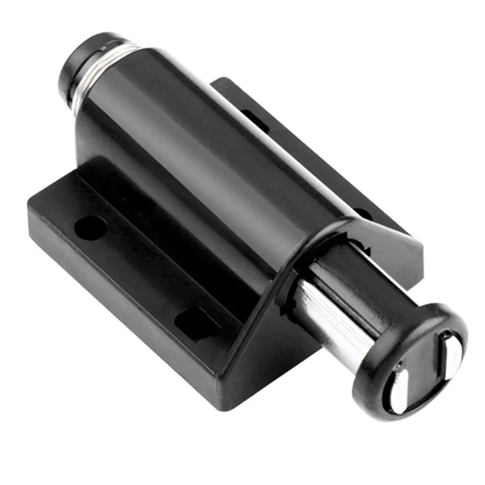 Magnetischer Schranktürdrücker, Magnetschnäpper, Türschließer, Push-Open-Magnet, Schranktürschnäpper for Kleiderschrank, Push-Typ-freier Griff(Black)