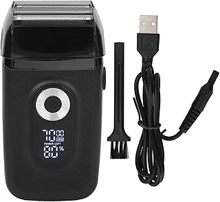 Beard Trimmer for Men, Electric Beard Trimmer, LED Adjustable 3 Gears Detachable Rechargeable Reciprocating USB Digital Beard Groomer, Electric Hair Trimmer Beard Grooming Kit