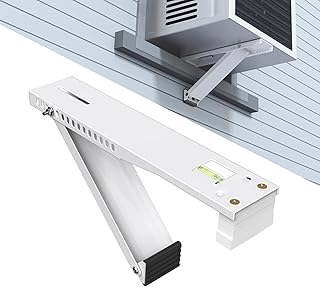 Air Jade Window Air Conditioner Bracket, Up to 85 lbs, Designed to Fit 5,000 to 12,000 BTU Sized Small Unit, Light Duty Universal AC Support Brackets (S)