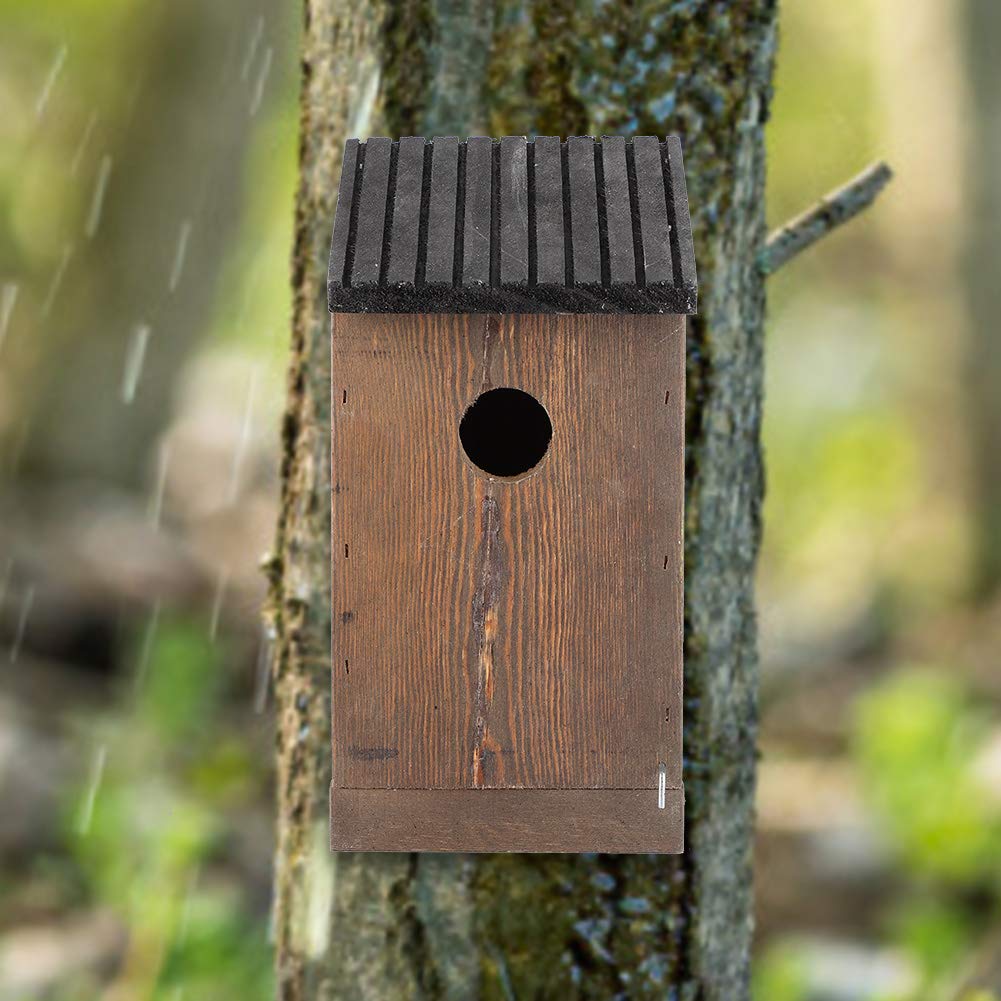 Drewniany domek dla ptaków, wisząca skrzynka lęgowa papugi 9,3 cala