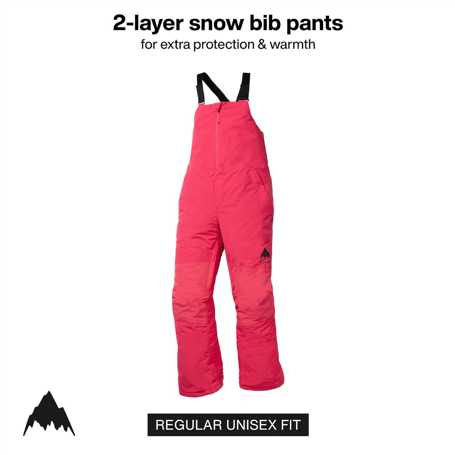 Burton Kids’ Skylar 2-Layer Bib Pants – Waterproof Winter Snowboard Bib Pants for Boys & Girls - Image 3