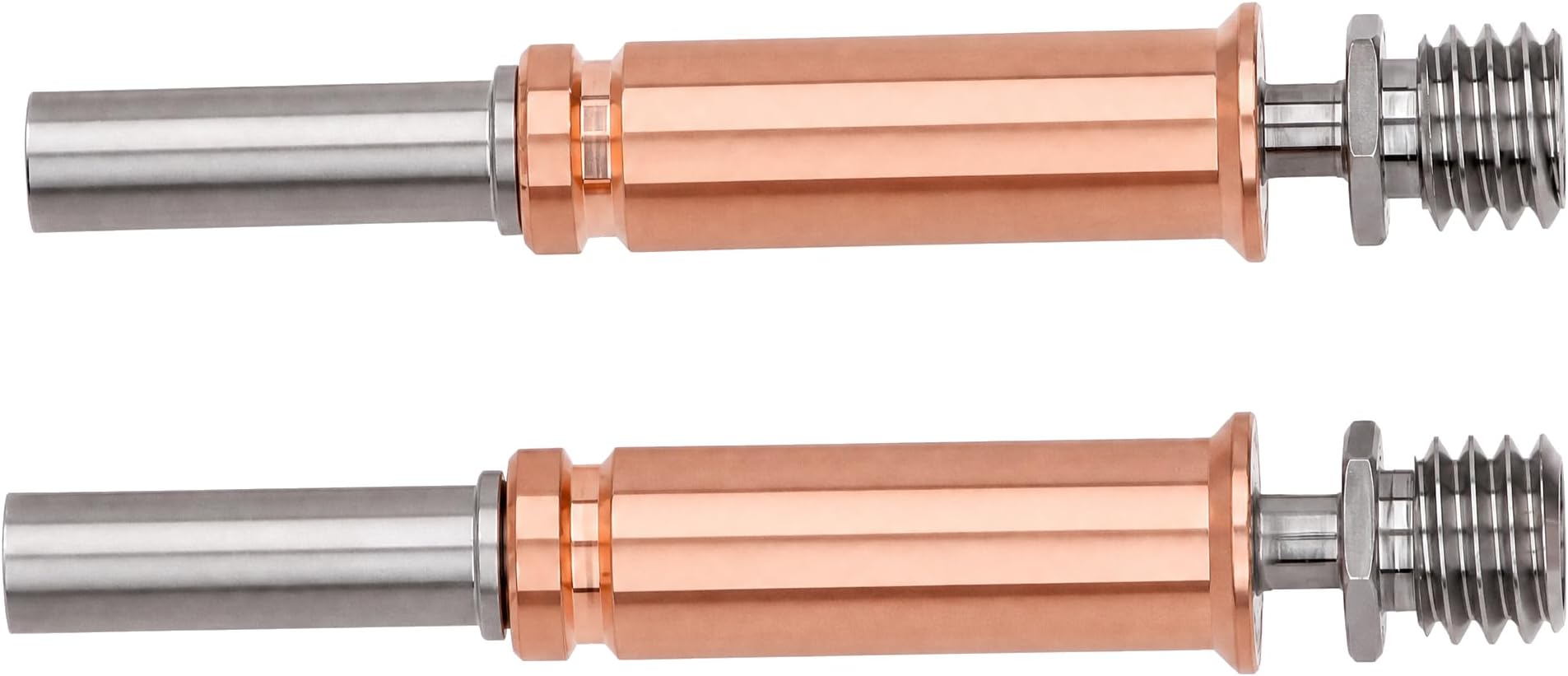 2pcs Bimetal Heatbreak for 3D Printer Compatible with CREALITY Ender 3 Pro CR-10 V6 Hotend Titanium Alloy Heat Break with Copper Insulation Sleeve