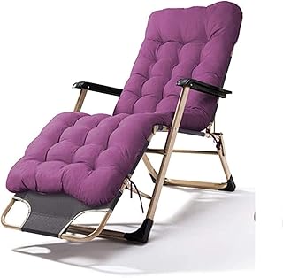 HZH Espreguiçadeira dobrável com almofada acolchoada Espreguiçadeira reclinável ao ar livre, Espreguiçadeira reclinável dobrável Portátil Cadeira de gravidade zero para interior, Casamento de
