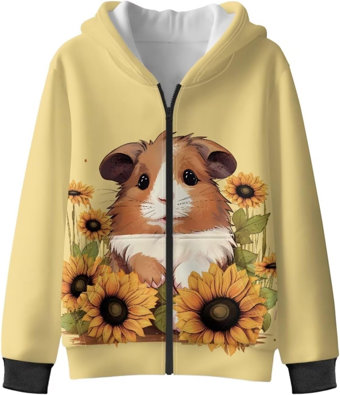Boys Girls Zipper Sweatshirt Soft Full Zip Hooded Sweatshirts for Teens Kids Unisex Youth Solid Hoodies 5-12Y