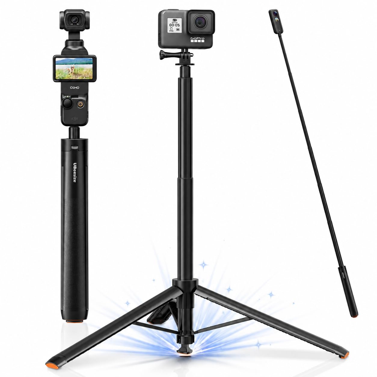 UBeesize 65 Auto-Open Selfie Stick Tripod