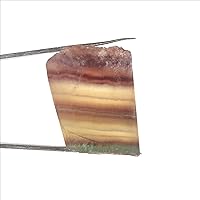 Vista 3 de GEMHUB Piedra de fluorita bicolor rara – 140 quilates certificado natural crudo curativo, piedra suelta para hacer joyas