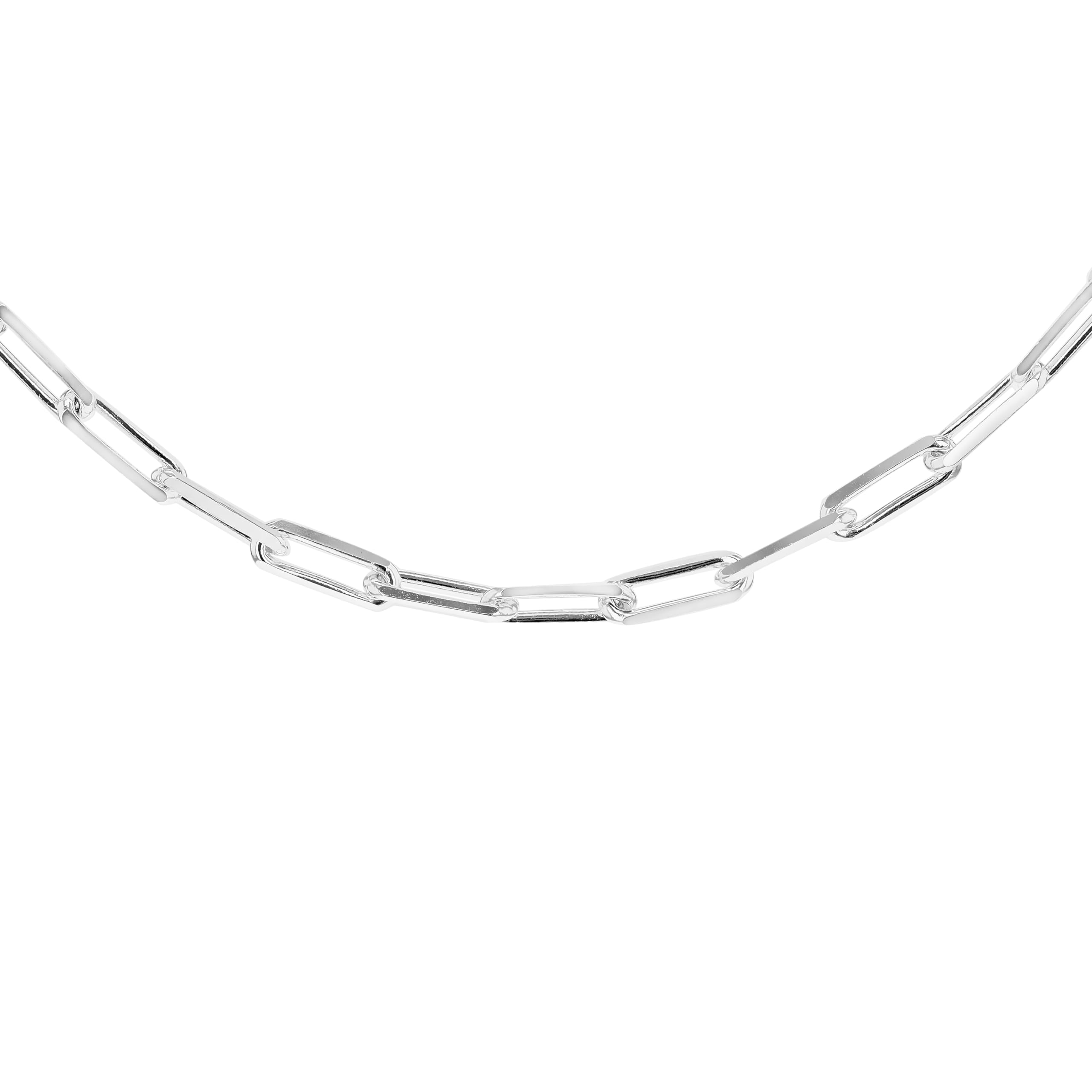 Petite chaîne à trombones avec facettes de 3 mm argent sterling Tuscany Silver - 7