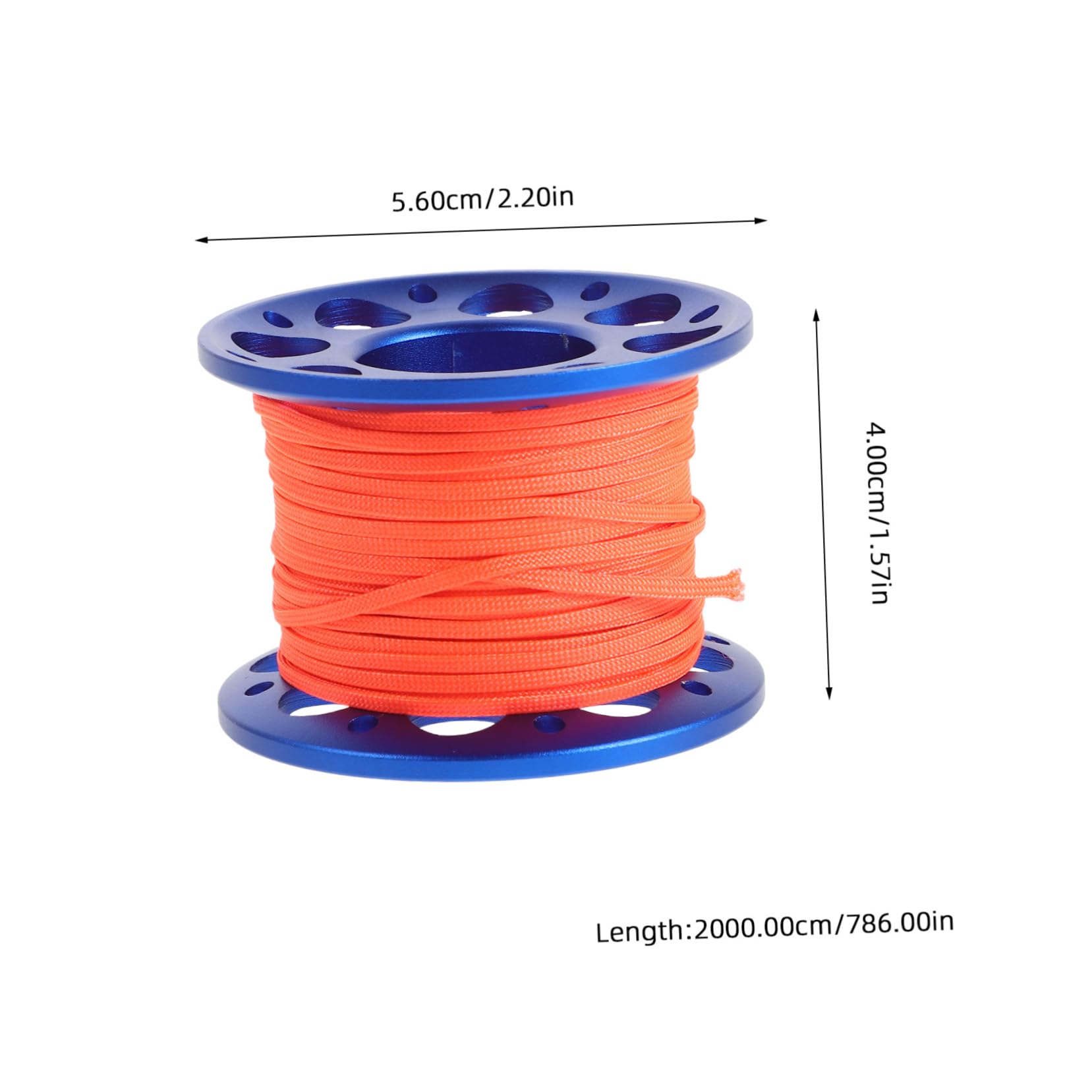 Hemoton Aluminum Alloy Elephant Wire Pulling Wheel Diving Float Scuba Diving Portable Spool Dive Reel