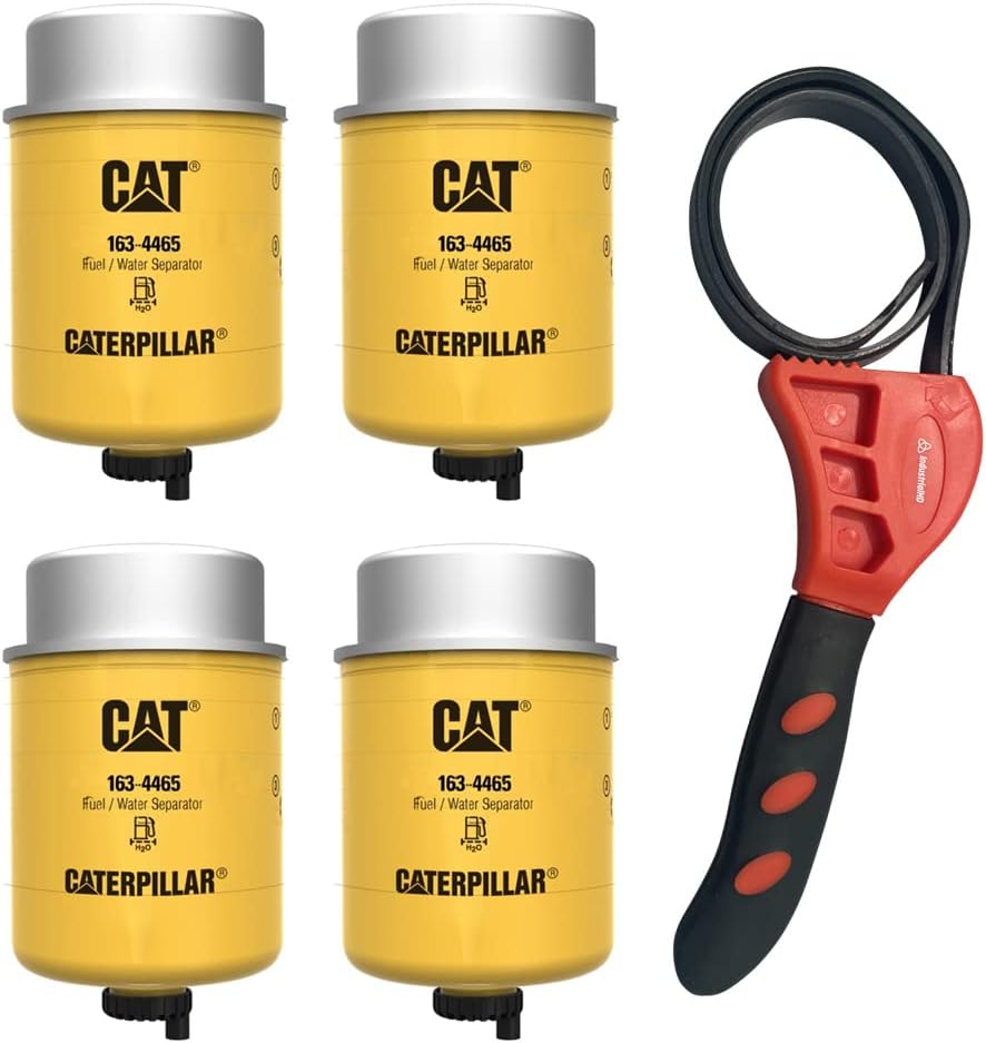 Caterpillar 163-4465 Fuel Water Separator w/IHD Strap Wrench Bundle (1)
