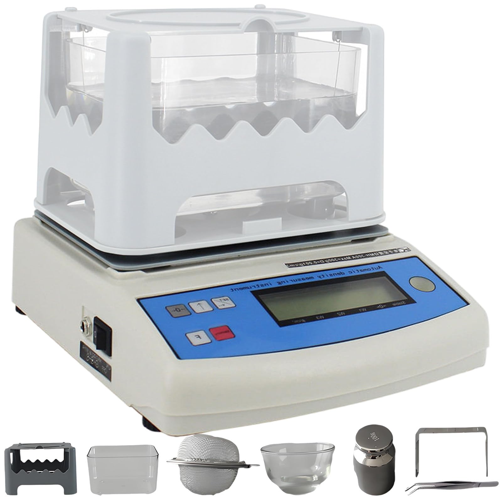 Festdichtemessgerät, 0,001 g/cm³ Genauigkeit, digitales Densimeter, 5 Sekunden schnelle Messung für Kunststoff, Gummi, Metall, 600 g Kapazität