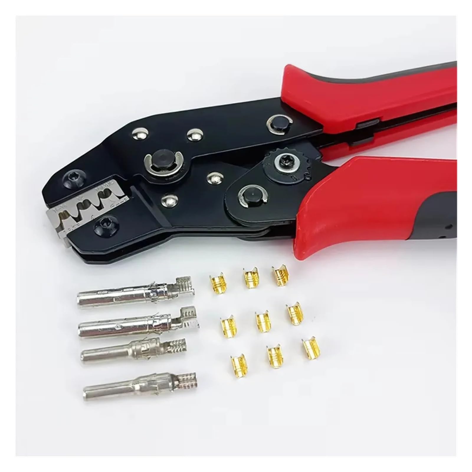 1 szt. Narzędzie do zaciskania ze złączami terminali beczkowych | Kompletny zestaw do zaciskania, precyzyjna końcówka do zaciskania,